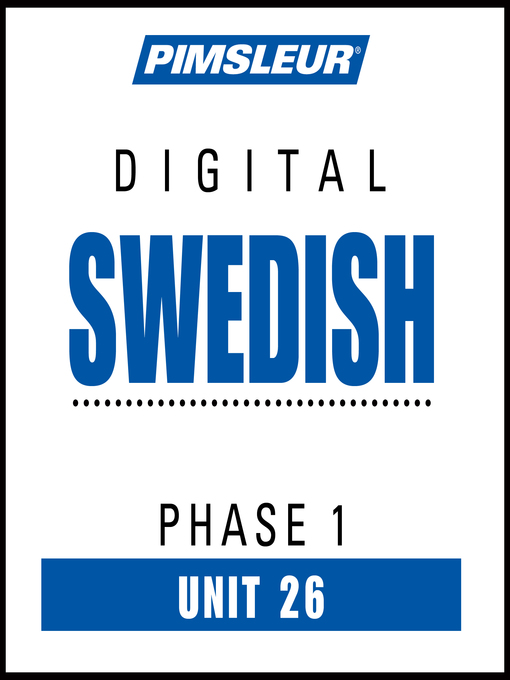 Title details for Pimsleur Swedish Level 1 Lesson 26 by Pimsleur - Wait list